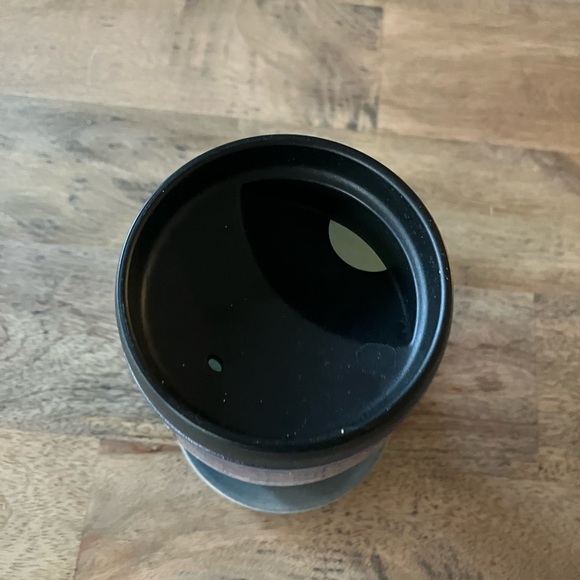 Starbucks 2002 Barista Travel Mug Blue with Yellow Flower 16 ounces - Picture 5 of 7